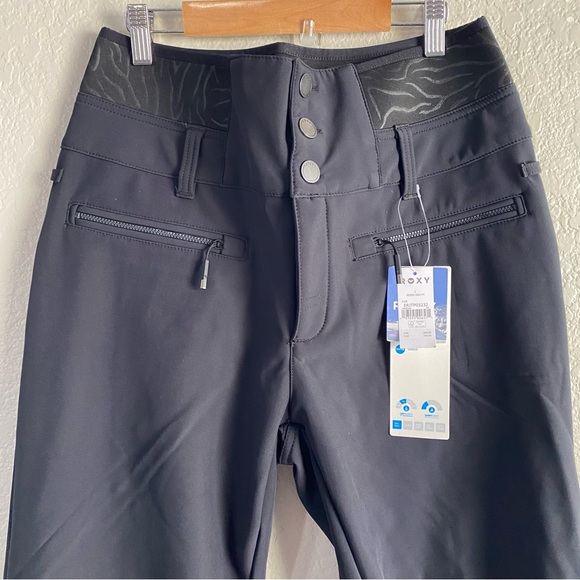 NEW Roxy Rising High Snow Pants Black - Picture 3 of 9